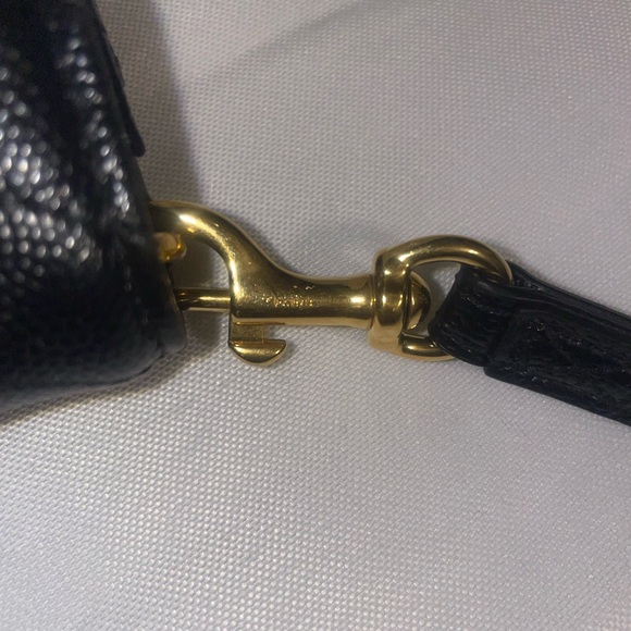 Cassandre Matelassé Flap Pouch, Yves Saint Laurent, YSL wristlet, black - Picture 3 of 7